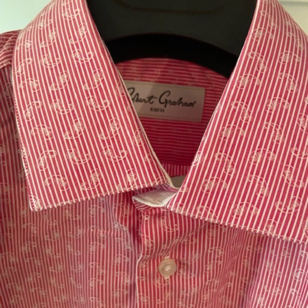 Robert Graham Dress Shirt 15.5 Neck 39 Excellent